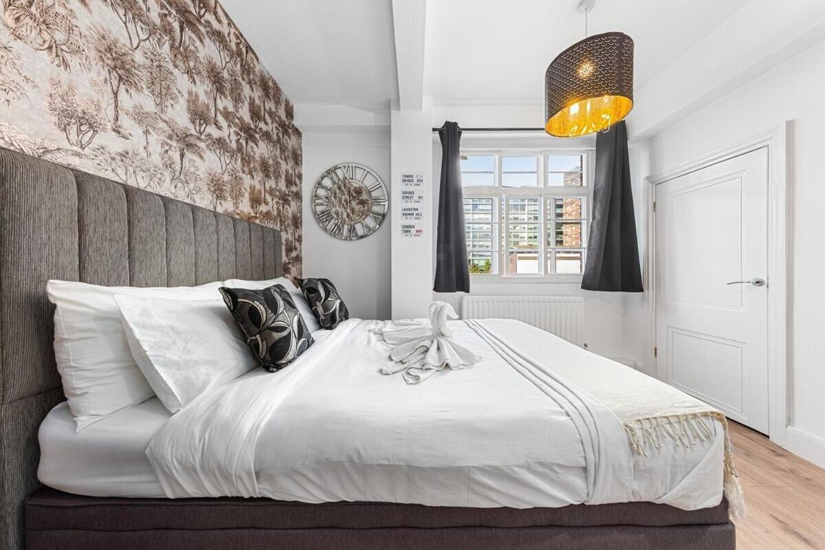 Central London Luxury, Relaxing Apartment! 2 Mins From Paddington Station! Værelse billede